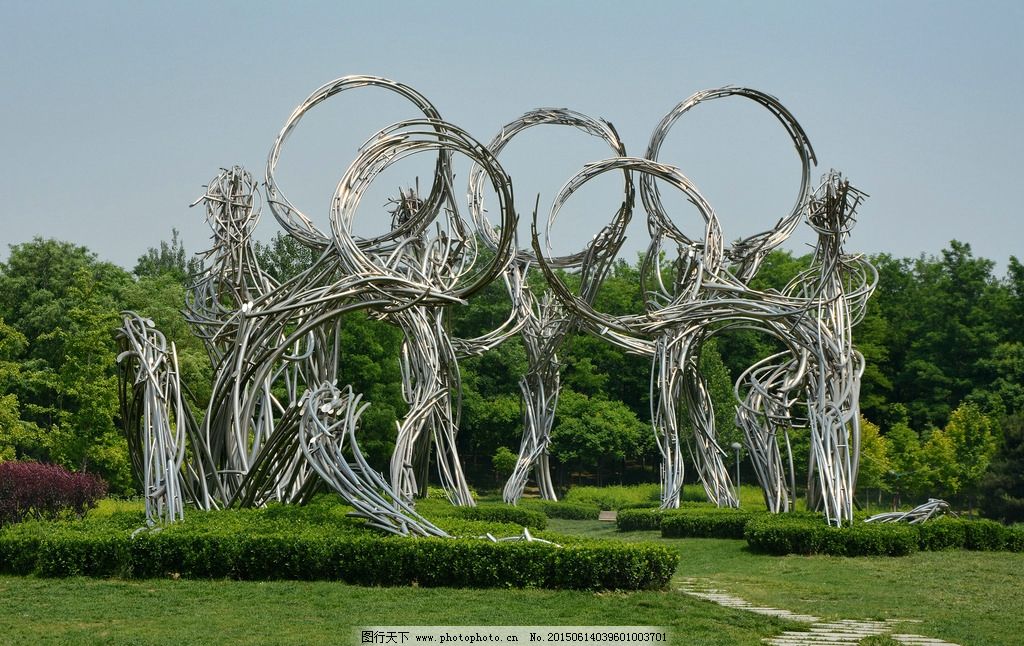 雕塑 運動員之路圖片